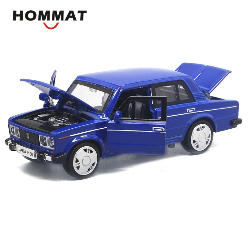 Классическая модель автомобиля HOMMAT 1:32 Масштаб ВАЗ Лада 2106 литые металлические