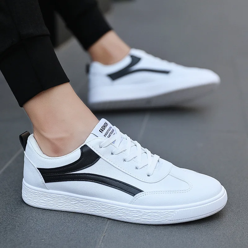 

Summer versatile students small white shoes men's sports skateboard shoes flat ventilated casual men's shoes off white shoes