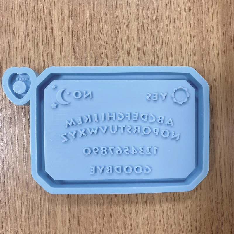 

DIY Crafts Epoxy Resin Mold Hanging Listed Plate Pendant Casting Silicone Mould MXME