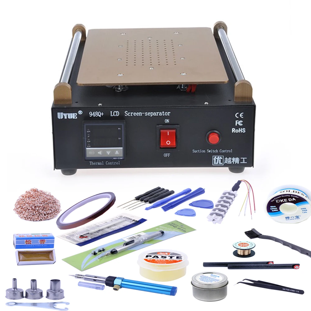 948Q+ Max 11 inches Built-in Vacuum Pump Mobile phone LCD Screen Separator Machine Glass Touch Refurbished Repair | Инструменты