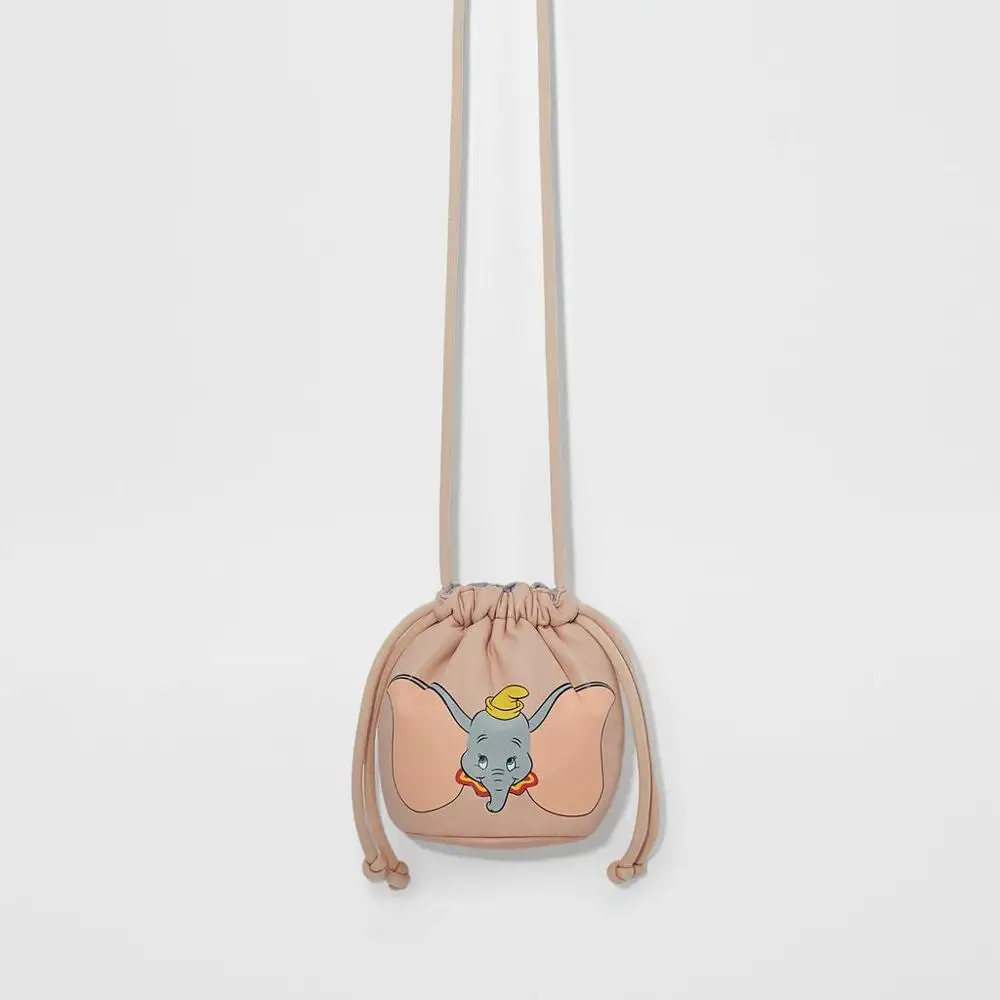 Новая детская сумка на шнурке с принтом слона из мягкой кожи корнем лотоса