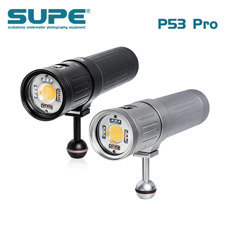 Стробоскоп SUPE Scubalamp P53 PRO 5000 люмен белый красный синий розовый|Светодиодные