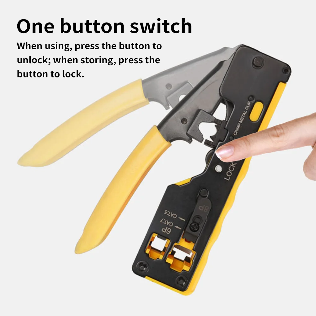 

Crimper Hand Network Tools Pliers RJ12 Cat5 Cat6 8P8C Cable Stripper Pressing Clamp Tongs Clip Multi Function