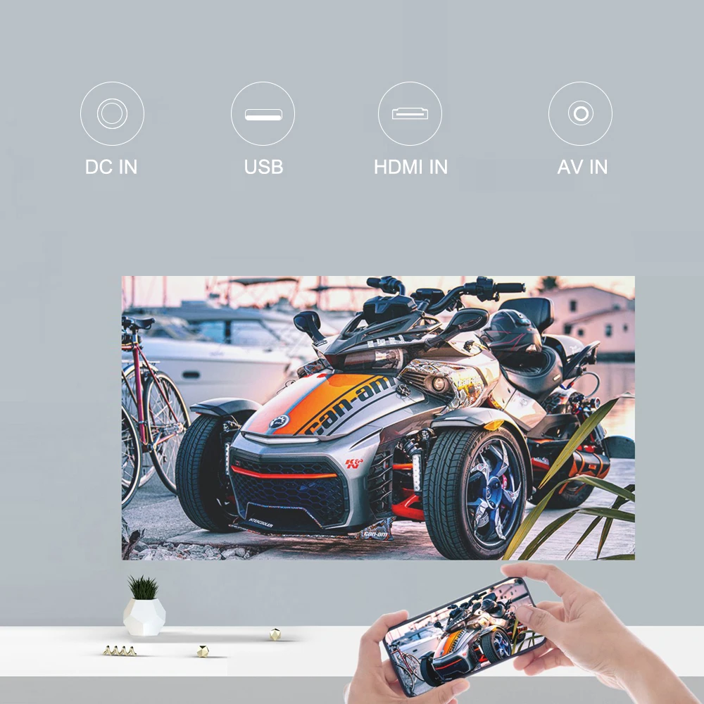 Портативный проектор Xiaomi youpin Wanbo T2 Max 1080P умный мини с поддержкой HDR10 Android Wi Fi
