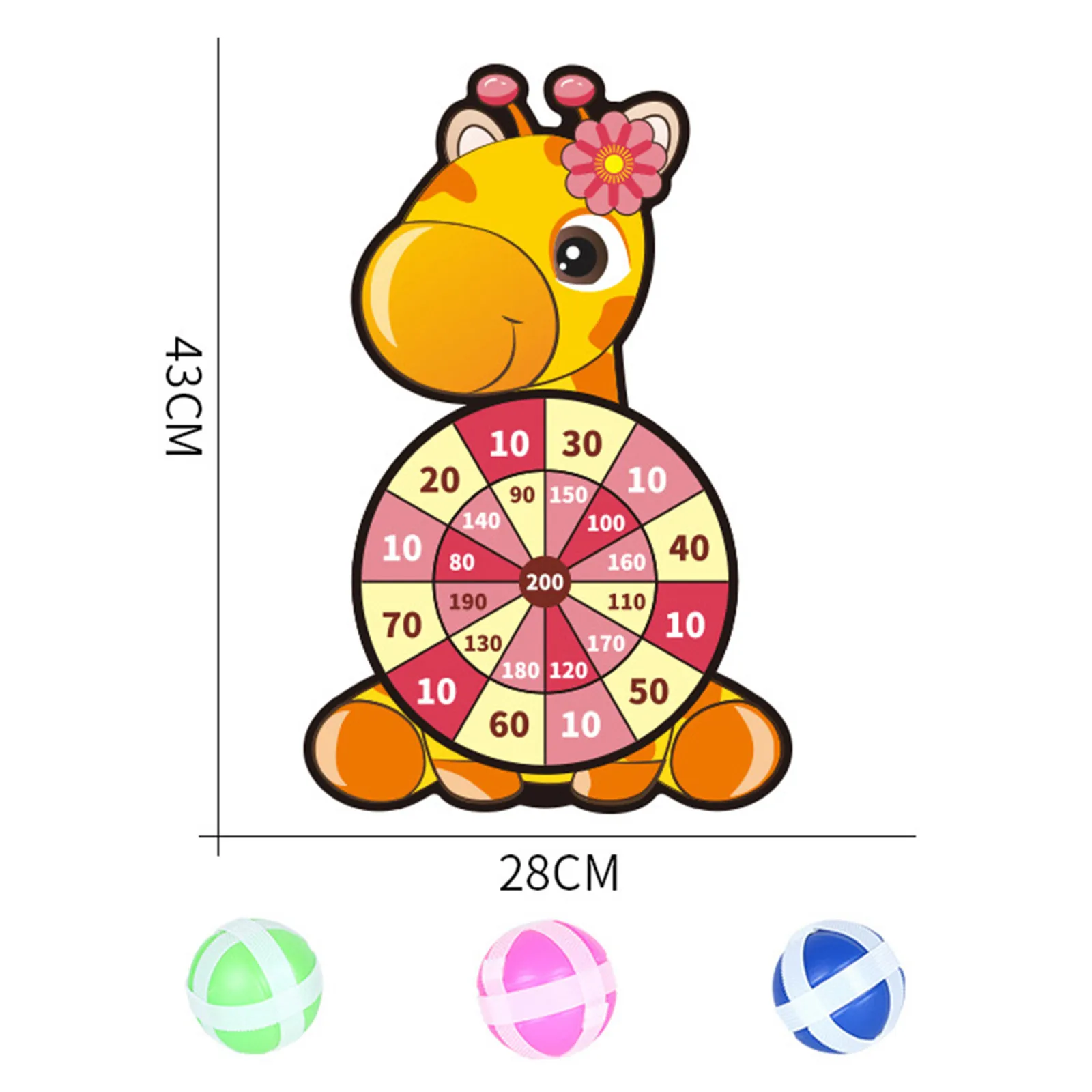 

toys for children Cartoon Dart Board Games for Kids Board Games Kit with 3 Sticky Balls And Hook Gifts zabawki dla dzieci#L4