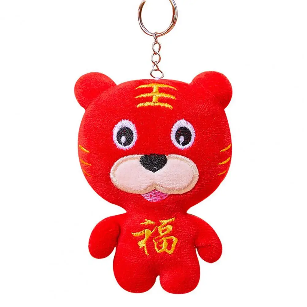 

Adorable Tiger Plush Toy Creative Elastic Plush Pendant 2022 Chinese New Year Tiger Mascot Plush Doll Toy Children Gift