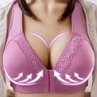 Женский тонкий бюстгальтер с передней пряжкой, удобный тонкий бюстгальтер без косточек, тонкое нижнее белье