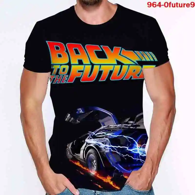 

New Fashion Back To The Future Men Summer T-Shirt Casual Harajuku Movie 3D T Shirt Cool Tops Male Casual Streetwear Tee