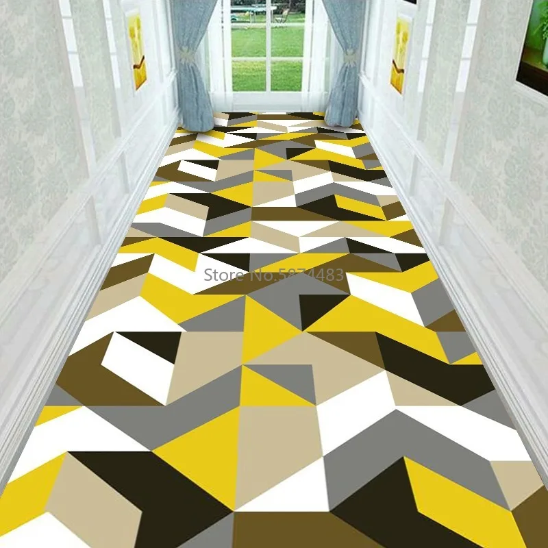 Европейская длинная искусственная кожа и ковер нескользящий коврик для лестницы