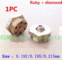 1pc edm wire cut ruby diamond nozzle guide 0 192mm 0 195mm 0 215mm for cnc sparks machine service