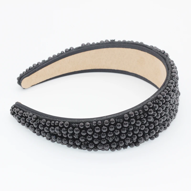 New Baroque hair hoop wide edge ladies pearl rice beads wild prom catwalk travel gift accessories 783 | Украшения и аксессуары