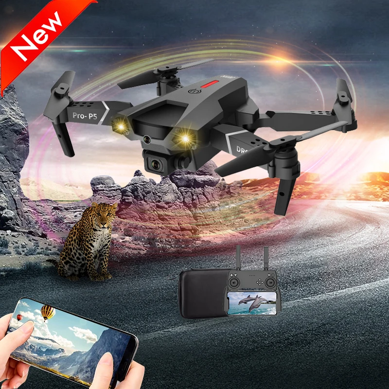 New P5 RC Drone 4K With Camera Aerial Photograph Drones RC Foldable Quadcopter Professional FPV WIFI Helicopter Toys For Boys