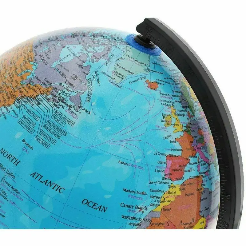 

Spinning World Globe for Kids - 8" Globe of the World for Geography Students