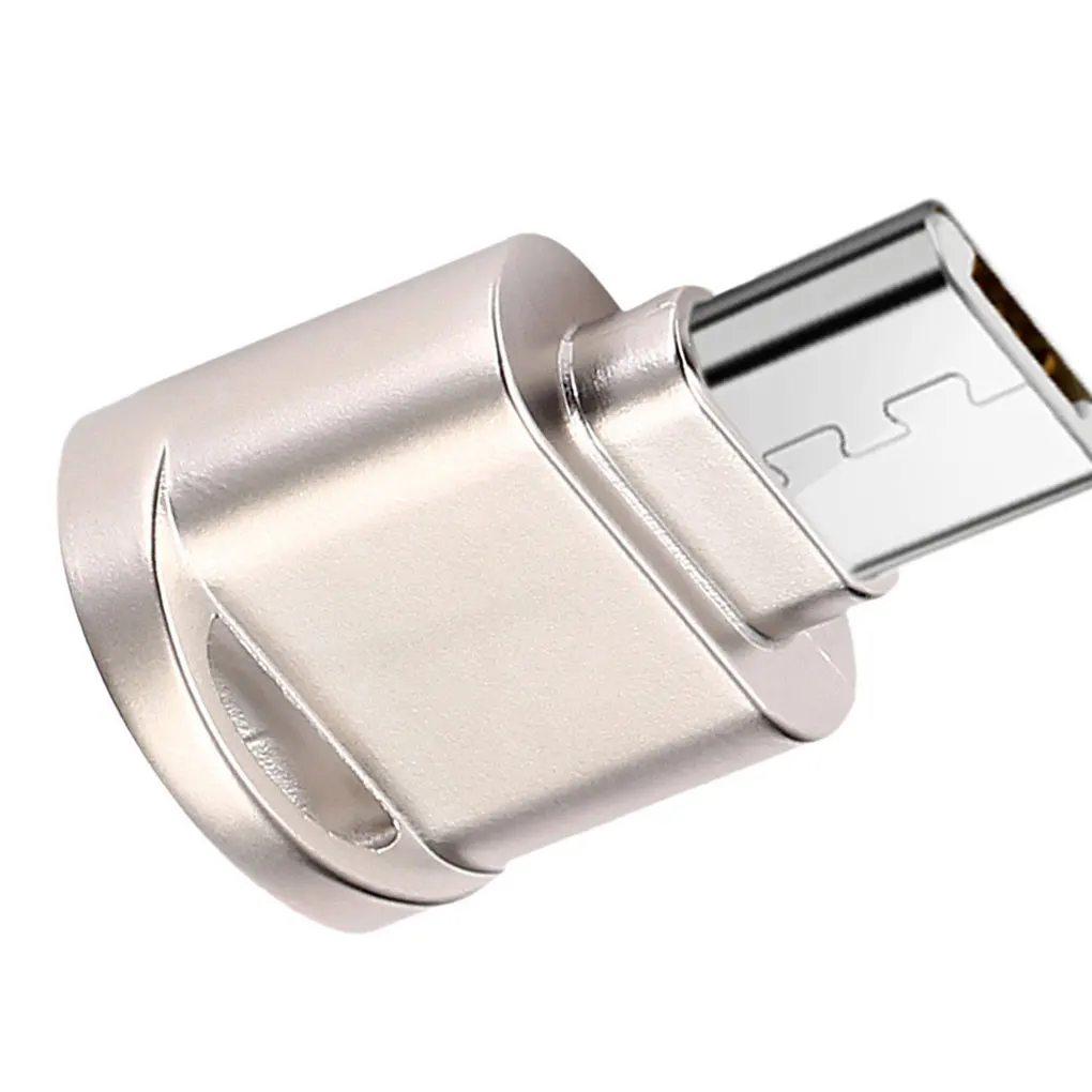 Мини кард ридер из цинкового сплава для ноутбука OTG адаптер Портативный Micro USB