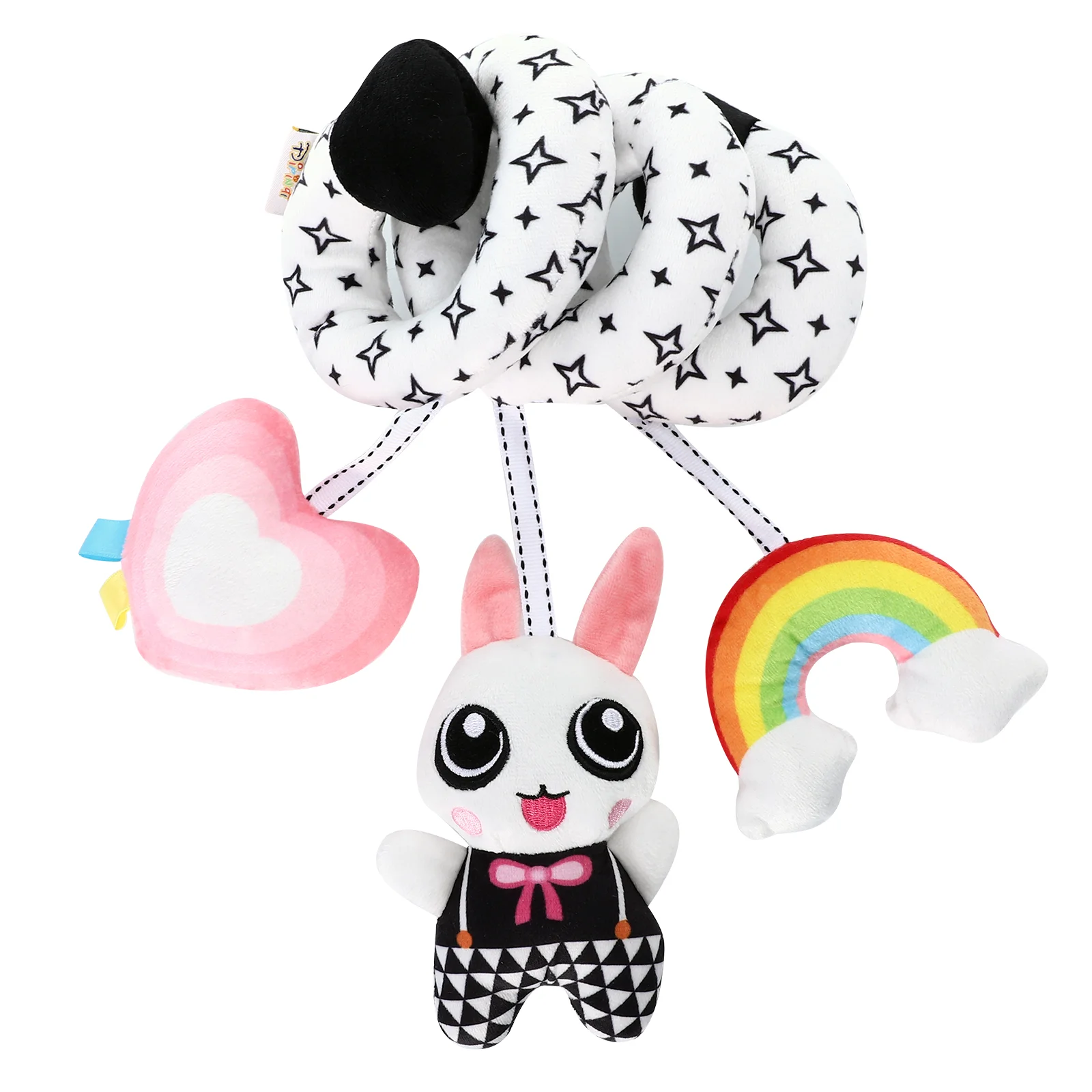 

Infant Stroller Hanging Toys Educational Crib Hanging Pacify Rabbit