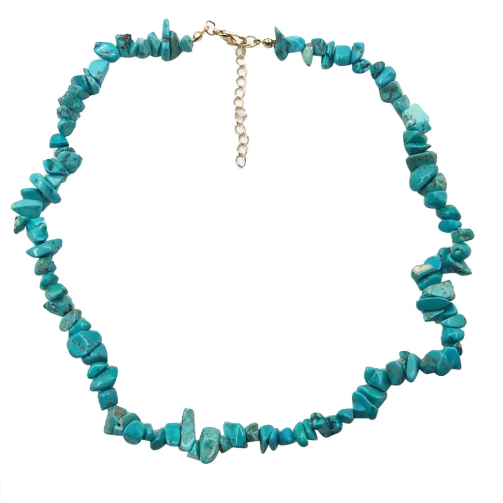 Винтажные богемные простые Многослойные Ожерелье из синего бисера женские