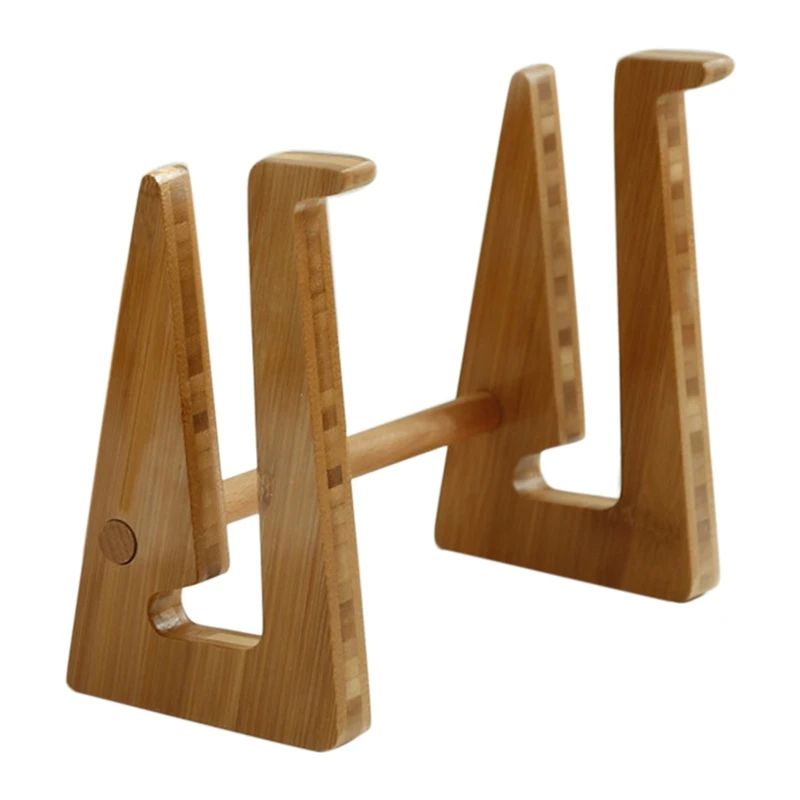 

Laptop Stand Detachable Carbonized Bamboo Laptop Rack Desk Portable Adjustable Stand for Home Office