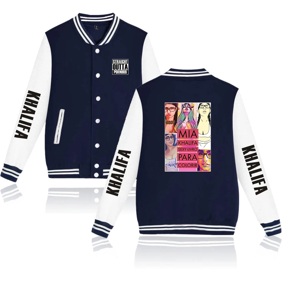 

Kawaii Mia Khalifa Good Custom Printed Harajuku Tracksuit Baseball Jackets Women/Men Long Sleeve Jacket Y2k Streetwear Clothes