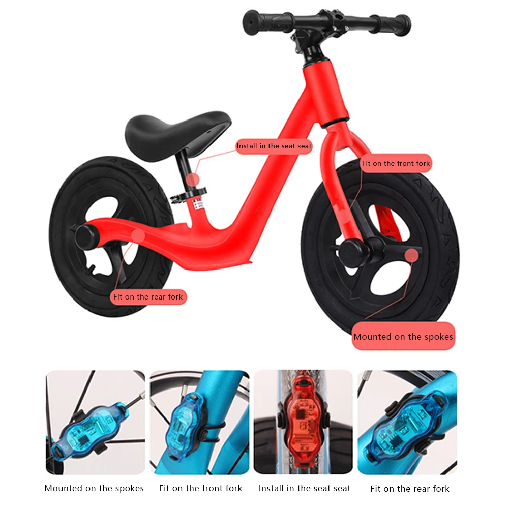 

Wheel Up Bike Taillight Waterproof Riding Rear Light Mountain Bike Cycling Light Tail-Lamp Bicycle Light Bicycle Accessories