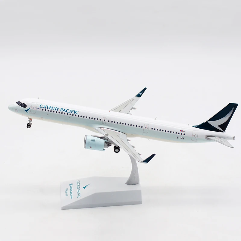 

Литые под давлением в масштабе 1:200, катэй-тихоокеанский A321NEO модель самолета из сплава, коллекция сувенирных украшений, демонстрационные иг...