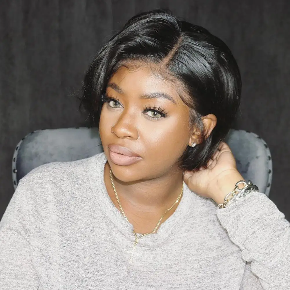 Парик из бразильских волос бразильские передние парики для чернокожих женщин