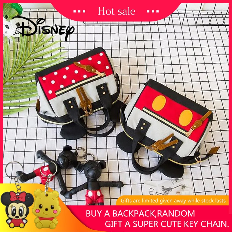 Disney плюшевая посылка, сумка для мамы, рюкзак на плечо, сумки для рук, для девочек, Микки, Минни Маус, детские сумки-мессенджеры для девочек, подарок на день рождения
