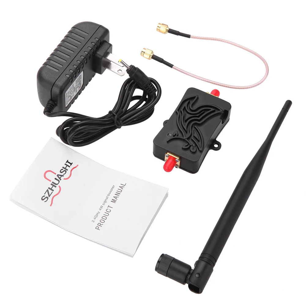 4W 4000mW 802.11b/g/n Wifi Wireless Amplifier Router 2.4Ghz WLAN ZigBee BT Signal Booster with Antenna TDD | Компьютеры и офис