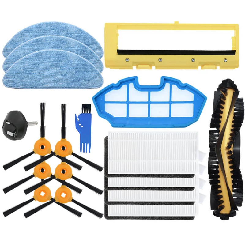 

Main Roller Brush Mop Cloth Rag HEPA Filter Side Brushes for Conga Cecotec 990 Robot Vacuum Cleaner Replacement Parts Accessory