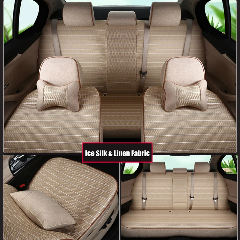 Чехол для автомобильного сиденья CARTAILOR из льняной ткани и ледяного шелка набор