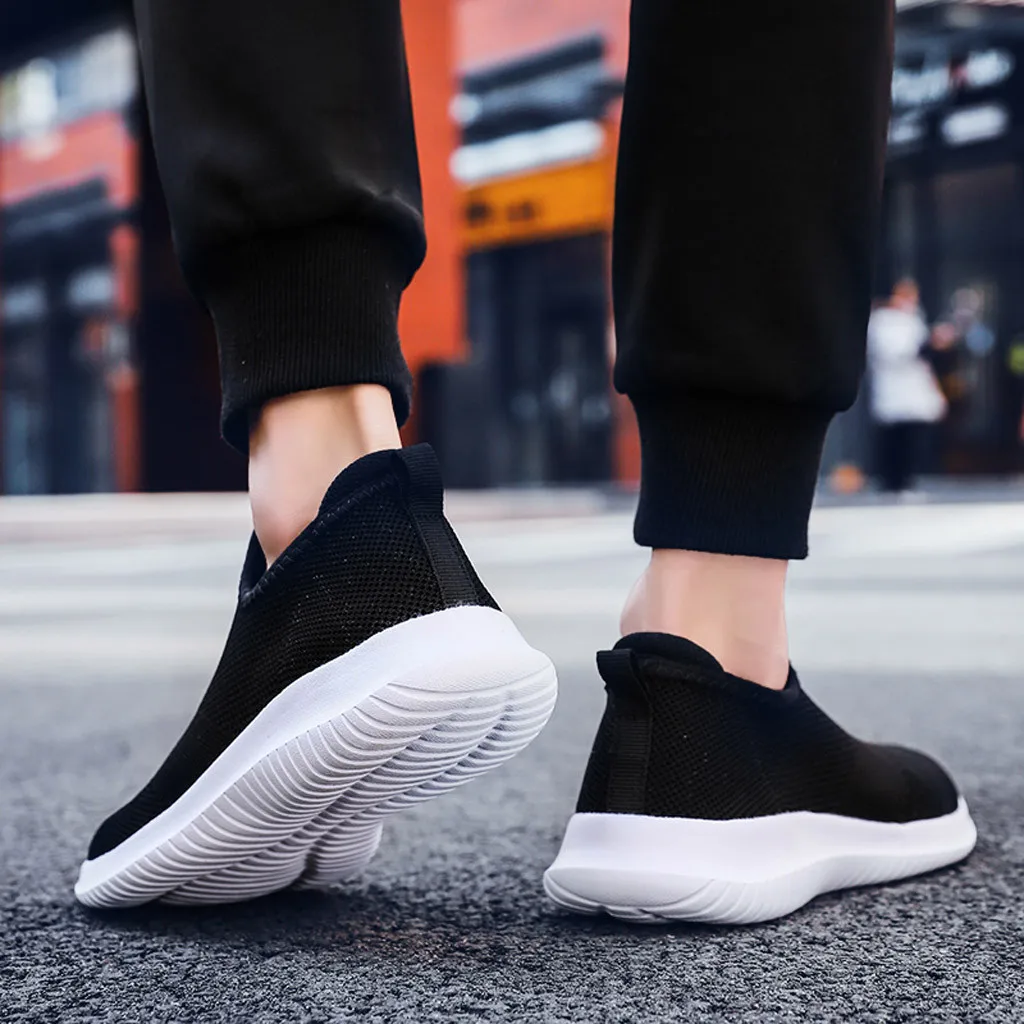 

SAGACE Couple Slip On Mesh Breathable Shoes Lightable Sport Sneakers Wear-resisting Non-slip Footwears Tenis Shoes For Women Men