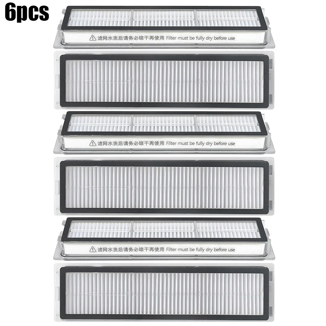 

6 Pcs Replacement Filter Set For Xiaomi D9 Robot Vacuum Cleaner Highly Matched With The Original