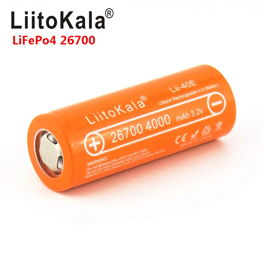 Аккумуляторная батарея LiitoKala 3 2 в 26700 мАч lifepo4 10 А | Электроника