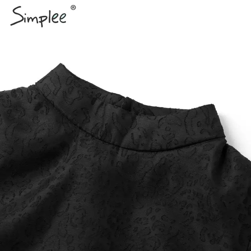 Simplee сексуальная черная блузка с длинным рукавом рубашка элегантные вечерние