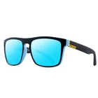 Мужские солнцезащитные очки с поляризацией, квадратные, для езды на велосипеде и занятий спортом, зеркальные, защита от УФ излучения, роскошные брендовые