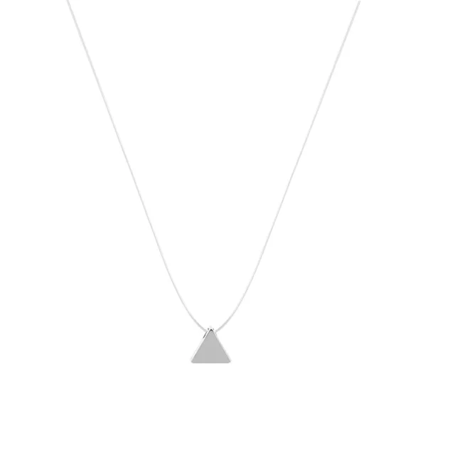triangle ONEVAN женское прозрачное рыболовное ожерелье невидимая цепочка ожерелье s Подвески Стразы чокер в подарок ожерелье s - Окраска металла: triangle