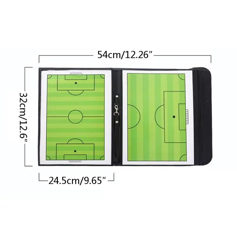 

Portable Trainning Assisitant Equipments Football Soccer Tactical Board Leather Teaching Board