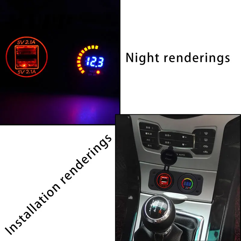 Универсальное водонепроницаемое автомобильное зарядное устройство 12 24 В разъем