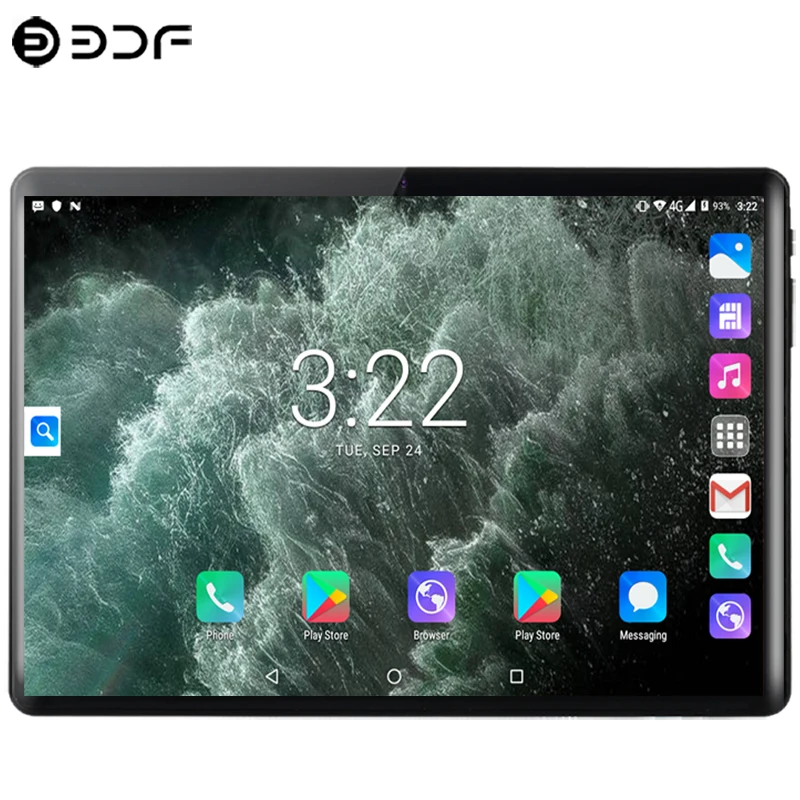 2.5D стальной экран 10,1 дюймов планшет Android 9,0 4G Телефонный звонок десять ядер 8 ГБ+ 128 Гб rom Bluetooth Wi-Fi планшетный ПК+ клавиатура