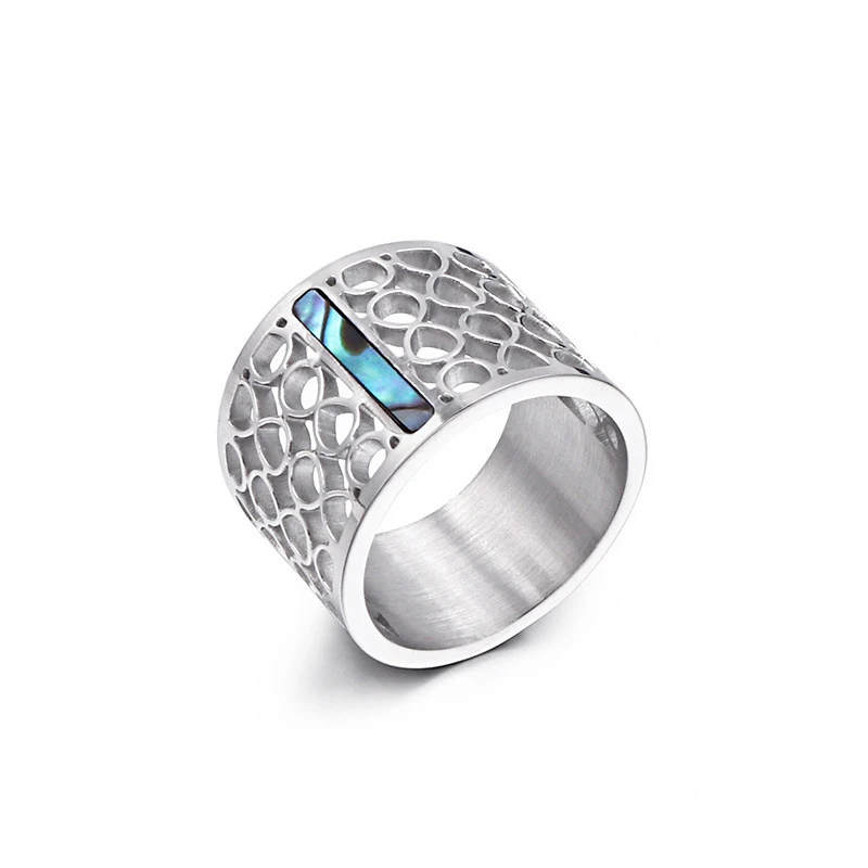 

Big Large Designer New hand finger rings for female women unique wedding band fashion accessories jewelry stainless steel ring