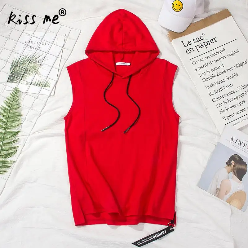 Men Running Vests Hooded Solid Sport Suit Gym Wear Outdoor Fitness Training Sportswear Male Slimming Workout | Спорт и развлечения