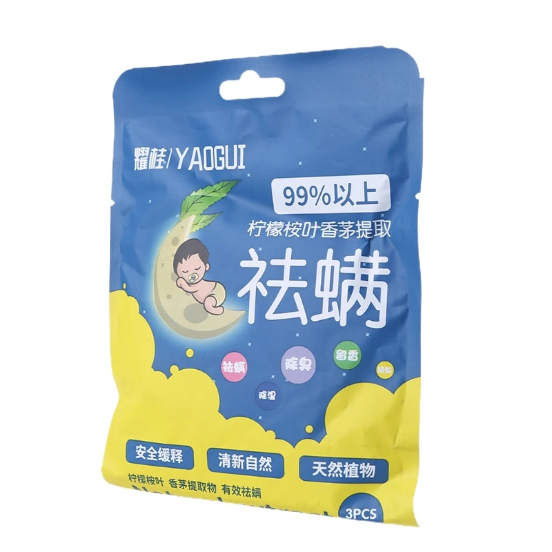 

3 Bags/Pack Natural Herbal Mite Killer Powder Household Insect Acarid Removal Package Pregnant Baby Safe for Pillow Sofa C1FF