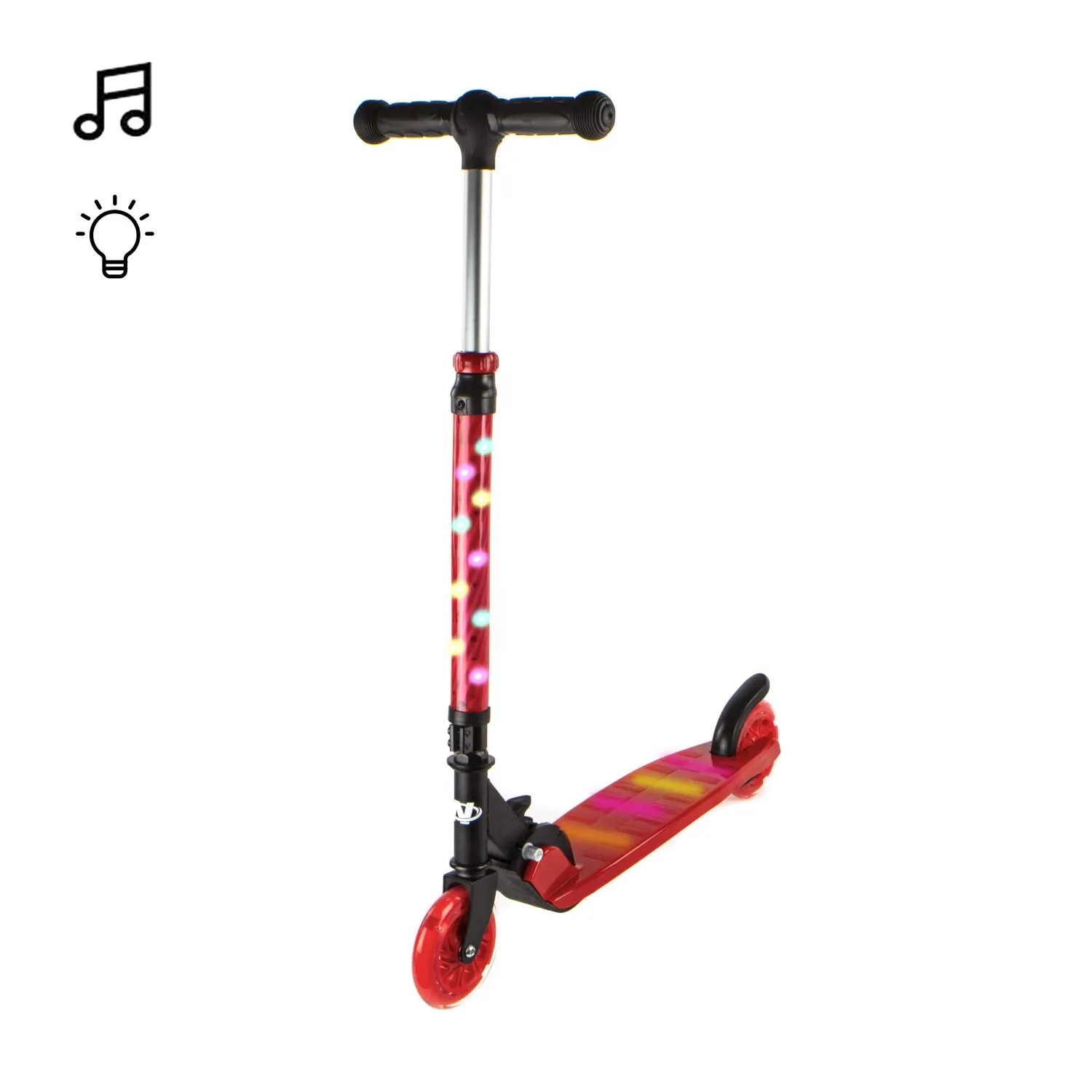 Самокат NAVIGATOR светящийся 2х колёсный (красный).|Самокаты| |