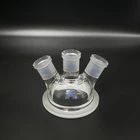 Крышка для бутылки с тремя реакциями горловины, 100 мм150 мм200 мм230 мм, внешний диаметр фланеца, скошенная форма, соединение 2429, стеклянная крышка