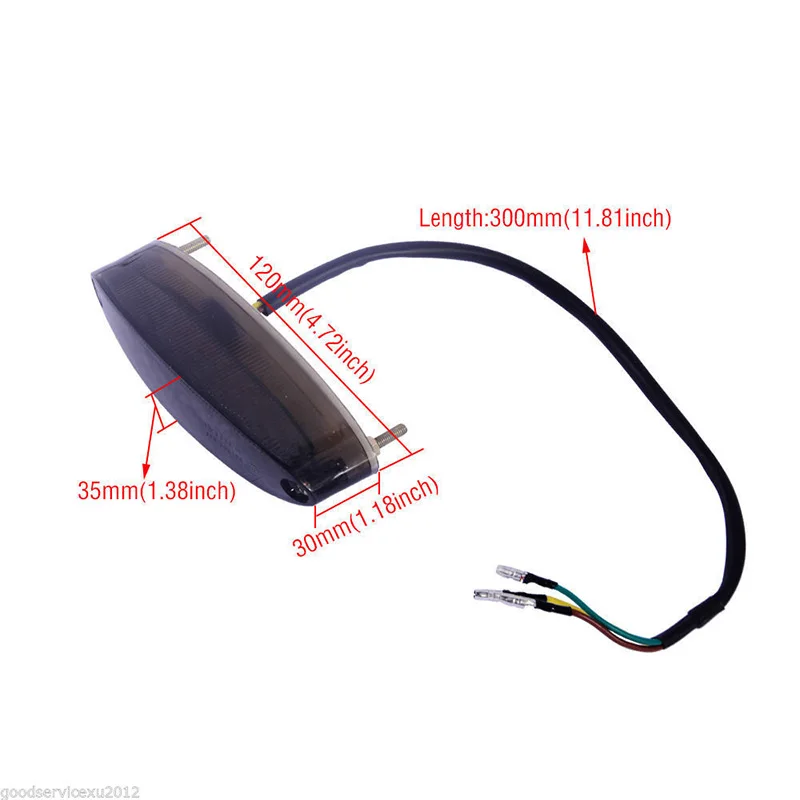 

28 LED Motorcycle Universal Tail Light Rear Signal Stop Brake Light Smoke Lens Honeycomb Limb LED Tail Honeycomb Light