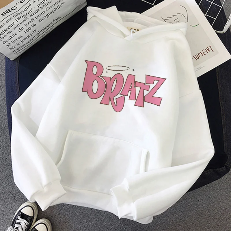 

Bratz Letter Sweatshirt Harajuku Kawaii Cute Hoodies Women Kpop Winter Clothes Female Loose Tops Aesthetic Oversized Hoodies Hot
