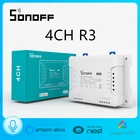 Умный выключатель SONOFF R3, 4 клавиши, Wi-Fi, работает с Alexa Goole Home
