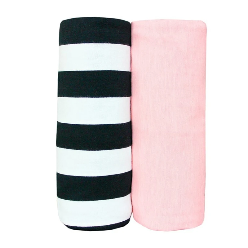 

2 Pcs/Set 80x80cm Baby Pure Cotton Receiving Blanket Infants Swaddling Wraps Newborn Bath Towel Bedding Shower Gifts