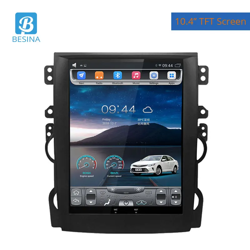 Автомобильный мультимедийный плеер Besina 10 4 дюйма Android 9 1 радио для Chevrolet Malibu 2012 2015 Wi