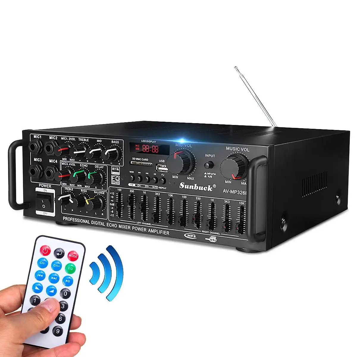 Hi-Fi-усилитель с Bluetooth цифровой аудиопроцессор высокого разрешения миксер