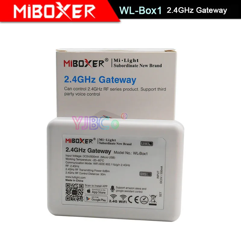 Miboxer FUT035/WL Box1/B2/T2 светодиодный ленточный светильник с затемнением 4 зоны яркость